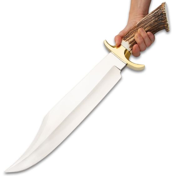 stag handle bowie knife