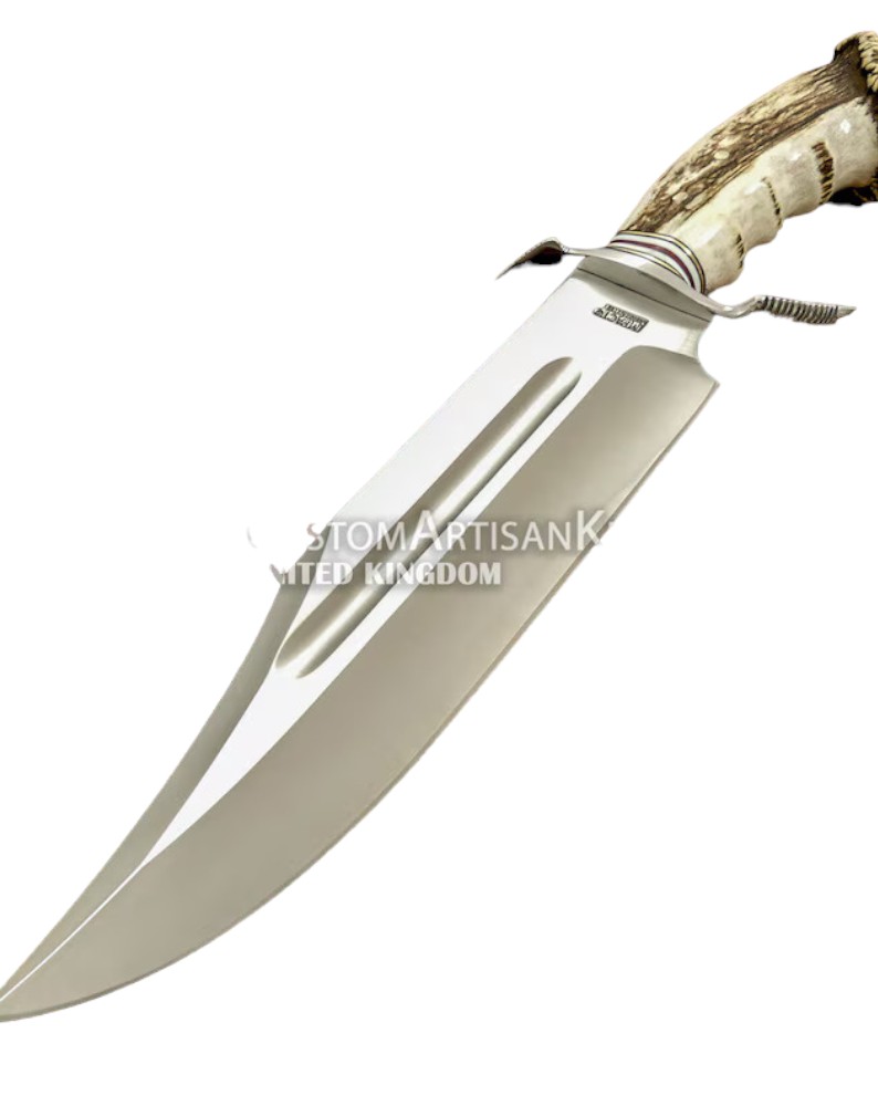 stag handle bowie knife